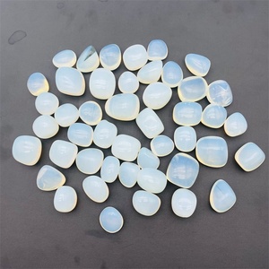 Toptan doğal beyaz kristal çakıl şifa Opal eskitme taş - Product Image 6