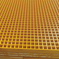 Grilles en plastique renforcé de fibres (FRP) antidérapantes de 38 mm, légères, pour passerelles de toiture industrielles