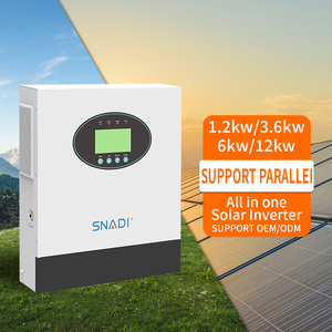 Onduleur Solaire Hybride SNADI 1.2kW 3.6kW 6kW 12kW avec Chargeur Solaire MPPT 120A AC230V DC24V et Entrée PV - Product Image 1