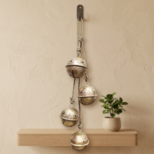 Carillon éolien rond en laiton plaqué or de style antique, peint, avec découpes en forme d'étoile, pour la décoration intérieure - Product Image 2