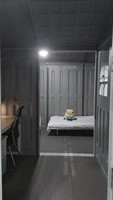 WooWild Maisonnette Préfabriquée Modulaire Mobile Moderne, Durable, Légère, Portable, Étanche en HDPE, Alimentée par Énergie Solaire, Éco-Entrepôt