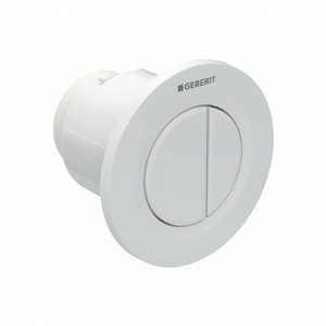 Válvula de descarga neumática Geberit de 2 posiciones con control remoto integrado, color blanco - Product Image 3