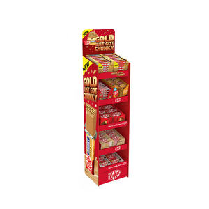 Custom for Corrugated <b>Cardboard</b> Retail POS <b>Display</b> Rack for Promotion Potato Chips Snacks Food Floor <b>Display</b> <b>Stand</b> Senrun - Product Image 1