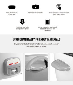 Precio National Novel <span class=keywords><strong>Arrocera</strong></span> Tambor eléctrico de acero inoxidable, 3,6-10L para uso personal y familiar - Product Image 4