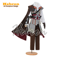 Costumes de jeu cosplay unisexes pour adultes Assassin's Creed 2 Ezio Auditore, collection complète personnalisable, en stock, avec shorts