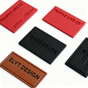 Custom Vintage Do <span class=keywords><strong>Old</strong></span> Rub Color Real Leather Label Jeans con parches de cuero - Product Image 5