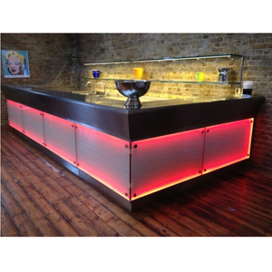 Nuovo Design Bancone <span class=keywords><strong>Bar</strong></span> con Illuminazione LED per Hotel, Ristoranti, Centri Commerciali e Club Notturni, Ideale per Bubble Tea - Product Image 4