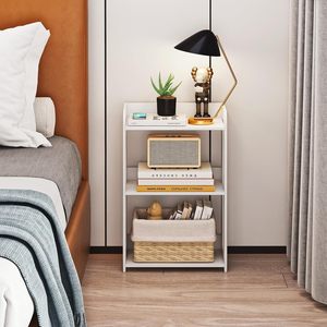 Étagère de table OY-PVC à bord étroit, 2 niveaux, rectangulaire, multifonctionnelle, pour chambre à coucher, salon, livres, jouets - Product Image 1