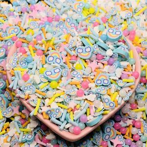 Plastilina de colores para decoración de uñas, arcilla polimérica de colores variados con forma de nube de arcoíris para decoración de uñas, <span class=keywords><strong>2022</strong></span> - Product Image 1