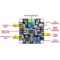Module amplificateur d'instrumentation AD8429, amplificateur de signal faible microvolt, amplificateur différentiel à une seule extrémité, gain réglable 2-5000x