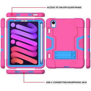 Étui hybride antichoc pour tablette avec support intégré pour tablette <span class=keywords><strong>Apple</strong></span> iPad mini 6 8,4 pouces 2021 - Product Image 5