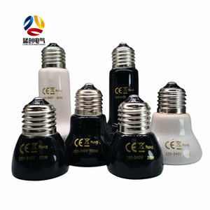 25W 50W 75W 100W 150W 200W Infrarouge 75mm Diamètre <span class=keywords><strong>Lampe</strong></span> <span class=keywords><strong>Chauffante</strong></span> en Céramique <span class=keywords><strong>pour</strong></span> Animaux Émetteur de Chaleur - Product Image 1