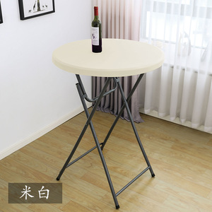 Tovaglia Elasticizzata in Spandex per Tavolo <span class=keywords><strong>da</strong></span> Cocktail, Copritavolo Rotondo Elasticizzato per Bar e Matrimoni - Product Image 2