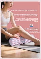 Lot de rouleaux de massage en mousse solide en forme de croissant, double zone, fermeté moyenne, outil de massage manuel pour yoga, relaxation des muscles des jambes à domicile en EVA