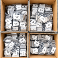 Support de fixation pour panneau solaire en alliage d'aluminium 6005, accessoires de montage de module PV pour système de support solaire sur toit métallique