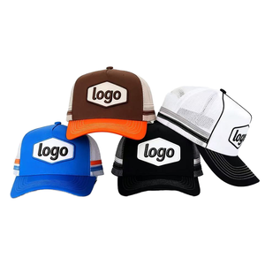 Promotion Été 2025 : Lot de 6 Casquettes Trucker en Toile à 5 Panneaux, Personnalisables par Broderie, Style Urbain Sportif à Rayures, Cadeaux d'Entreprise Populaires - Product Image 2