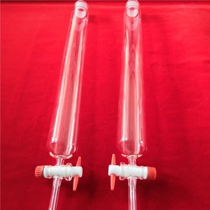 Transparent Borosilicate Glass Chromatography <strong>Column</strong>