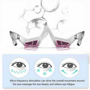 3D <span class=keywords><strong>Eye</strong></span> <span class=keywords><strong>Massager</strong></span> Advanced Beauty Device para círculos escuros Puffiness e rugas Redução Eyecare Óculos para relaxamento - Product Image 4
