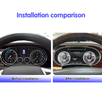 Krando 12.3 ''LCD tableau de bord de voiture compteur de vitesse cluster numérique pour Bentley Flying Spur Continental 2005 - 2019 Instrument de jauge