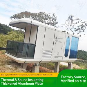 Lubangzhu Maison mobile préfabriquée, structure en acier de qualité export, camping, B&B, café de célébrités d'Internet, capsule spatiale - Product Image 1