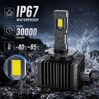 Ampoule de phare LED SFIDA D3S 12V, nouvelle, 45W, 4500LM, puce 4575, aluminium aéronautique, Plug & Play, refroidissement par ventilateur, IP67