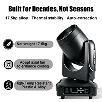 Projecteur mobile Sharpy Beam 380W 17R RGBWA avec filtre anti-graisse, DMX512, CRI 90 élevé, pour éclairage de scène, théâtre, église, stade, auditorium