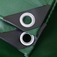 Bâche en PVC Tripeak verte enduite, haute résistance à la traction, résistante à la déchirure, 100 % imperméable et écologique, pour matelas et couverture de chargement