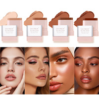 Fond de Teint en Stick Longue Tenue Anti-Bavures Couvrance Totale Contrôle du Sébum Hydratant Effet Peau Nue Naturelle Maquillage Couvrant les Pores Foncés