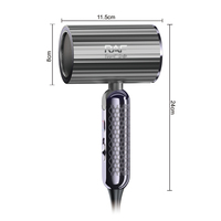 Sèche-cheveux léger 1800W avec moteur 20000 tr/min, 3 réglages de température et protection contre la surchauffe pour la coiffure à domicile ou en salon R.4611