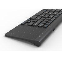 Clavier sans fil Slim 2,4 GHz avec pavé tactile, mini clavier avec pavé tactile
