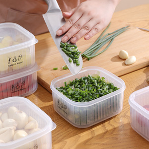 Food Storage Container Rectangle Clip On Lid Keep It Fresh Kitchen Organizer For Vegetables Meat Fruits - Product Image 4