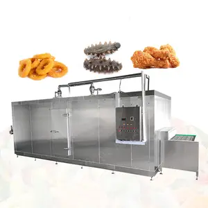 ORME yeşil bezelye donma patates kızartması dondurucu makinesi Iqf akışkan ekipman hızlı devam ediyor