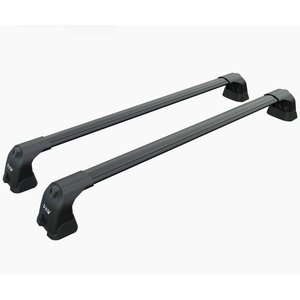 Barras Transversales para Techo de Mercedes-Benz Clase C W204 2014 en Adelante, de Aluminio Negro, con Puntos de Fijación para Portaequipajes - Product Image 1