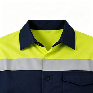 High Visibility Short Sleeve Reflective T-Shirt, Custom Summer Work Tee for Wholesale - Product Image 4