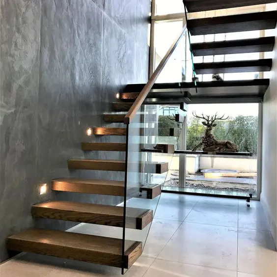 CBMmart Customized Modern Design Indoor Villa Floating Staircase