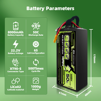 Batterie de drone GPR POWER fabriquée en Chine, 30000mah 34000mah 6S 12S 23.1V 46.2v Lipo pour drone FPV UAV
