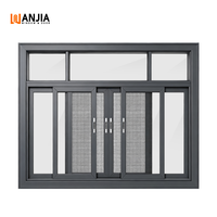Mosquitera de 3 vías para ventana de aluminio, seguridad interior residencial, pantalla de acero inoxidable, ventanas corredizas de aluminio