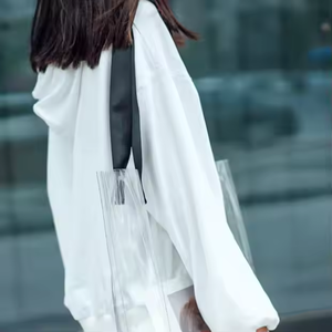 Bolso de plástico transparente PVC personalizable Actividades al aire libre de moda Compras Bolsa de regalo cosmética Opciones de personalización - Product Image 4