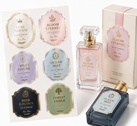 Etiquetas de Papel Autoadhesivas de Vinilo Perlado para Botellas de Vino, Bebidas, Agua Mineral y Perfumes Personalizadas