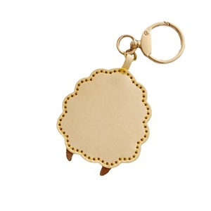 Creative and cute lamb PU <b>leather</b> <b>keychain</b> car key pendant accessories unisex bag charms - Product Image 5