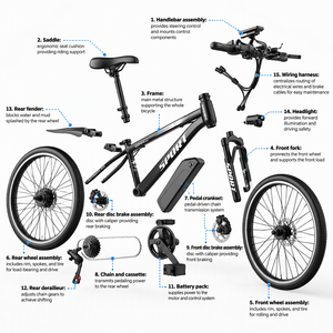 Bicicleta Eléctrica OEM ODM de 26 Pulgadas, 48V 500W, Doble Velocidad, Fabricante de Bicicletas Eléctricas para Adultos, Venta al Por Mayor - Product Image 6