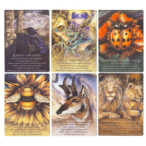 <span class=keywords><strong>Cartas</strong></span> del Tarot del Oráculo del Espíritu Animal, 52 <span class=keywords><strong>Cartas</strong></span> del Oráculo Natural con Ilustraciones de <span class=keywords><strong>Totem</strong></span> Animal, Meditación y Lectura Intuitiva. - Product Image 3