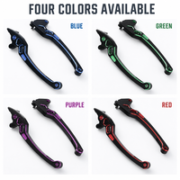 Levier de frein et d'embrayage universel en aluminium CNC pour scooter, style corne de bœuf, modification et amélioration du guidon ABS