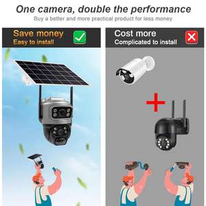 كاميرا مراقبة ريجيس رصاصية متحركة ومائلة ومزودة بتقريب بصري (PTZ) تعمل بالطاقة الشمسية بتقنية 4G بدقة 6 ميجابكسل CMOS، مقاومة للماء بمعيار IP66 مع خاصية كشف الحركة والصوت ثنائي الاتجاه - Product Image 6