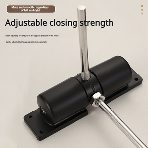 Cierre de puerta de resorte de cierre automático de alta resistencia, puerta de madera de aleación de aluminio, cierre de puerta hidráulico automático - Product Image 4
