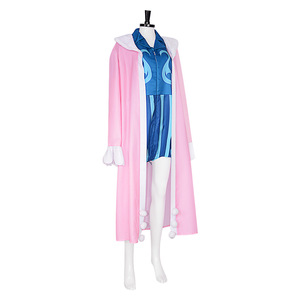 Coolmanyuan One Piece Bon Clay Cosplay Costume <b>Men</b> Adult Anime Halloween Outfit M Size Pink Blue Spandex - Product Image 3