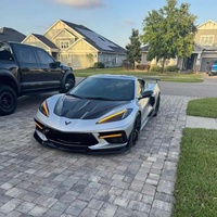 Nouveau capot avant en fibre de carbone de style ST avec boulons pour Chevrolet Corvette C8 Z07/Z06 (2019-2024)