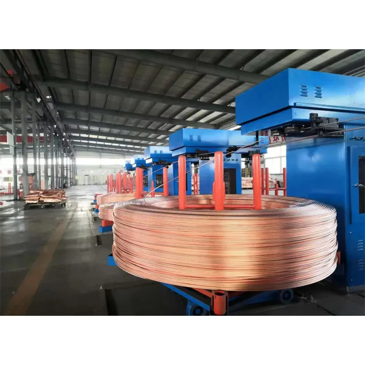 copper rod upcast equipment copper rod upward continuous casting production line