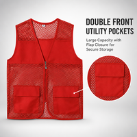 Gilet de sécurité réfléchissant haute visibilité en polyester personnalisé de haute qualité 120 GSM pour les travaux de construction, la sécurité et la protection des hommes