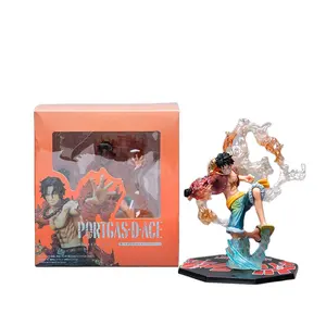 Productos más vendidos 2024 venta al por mayor OEM Pvc vinilo pu costom juguetes luffy decoración manga figura de una pieza Anime figura de acción Ace